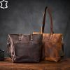 Full Grain Leather Tote, Men's Leather Tote, Large Leather Bag, Personalized Bag, Leather Tote Bag for Men, Gift For Him, Tablet Bag